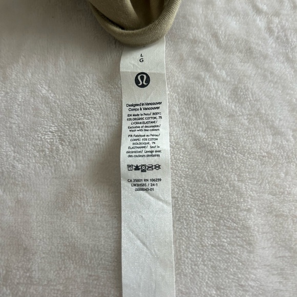 lululemon athletica Short Sleeve Tee in Olive/Taupe Sz L - Picture 4 of 5